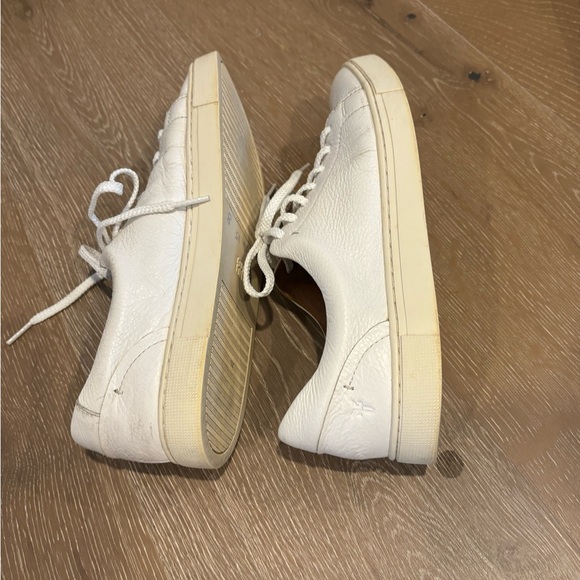 Frye White Leather Women's Sneakers 8 - Picture 4 of 8